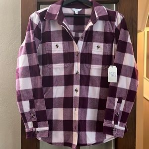 Pink and Purple Flannel Jacket